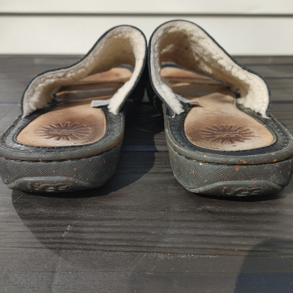 Ugg Australia Black Leather Slides main image 5